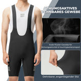 Herren Radhose Kurz – Gepolstert mit Trägern, Reflektoren