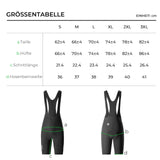 Herren Radhose Kurz – Gepolstert mit Trägern, Reflektoren