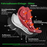 Radlerhose Herren – Gepolsterte Fahrrad‑Bib‑Shorts mit Trägern