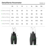 Radlerhose Herren – Gepolsterte Fahrrad‑Bib‑Shorts mit Trägern