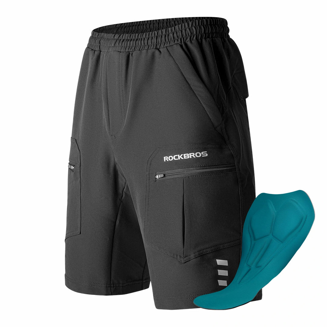 Radlerhose Herren Gepolsterte Fahrradhose mit Sitzpolster 4D – ROCKBROS-DE