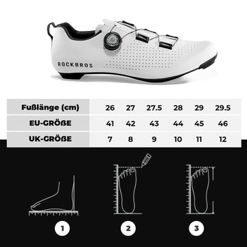 klickschuhe rennrad spd Rennrad Fahrradschuhe – Carbonsohle T500 Kompatibel mit SPD-SL/Look KE – ROCKBROS-DE