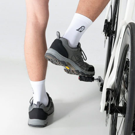 Rennrad‑Socken – Atmungsaktiv mit verstärkter Ferse, 2 Paar