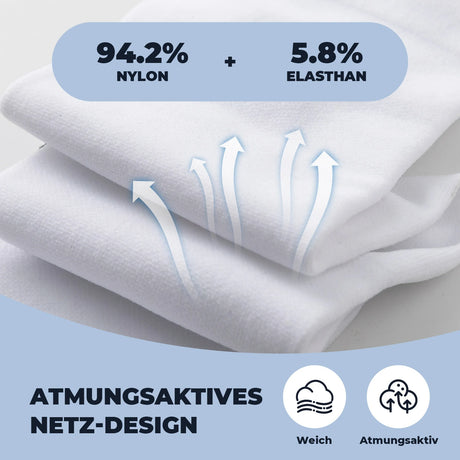 Rennrad‑Socken – Atmungsaktiv mit verstärkter Ferse, 2 Paar