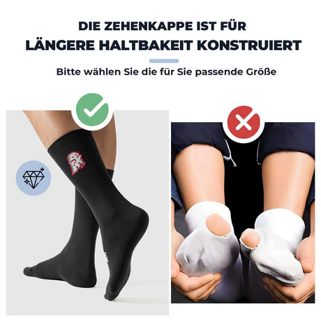 Rennrad‑Socken – Atmungsaktiv mit verstärkter Ferse, 2 Paar