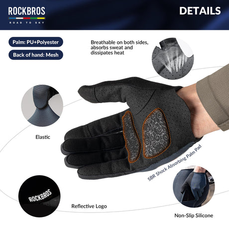 Road To Sky Fahrrad Handschuhe Frühling Sommer