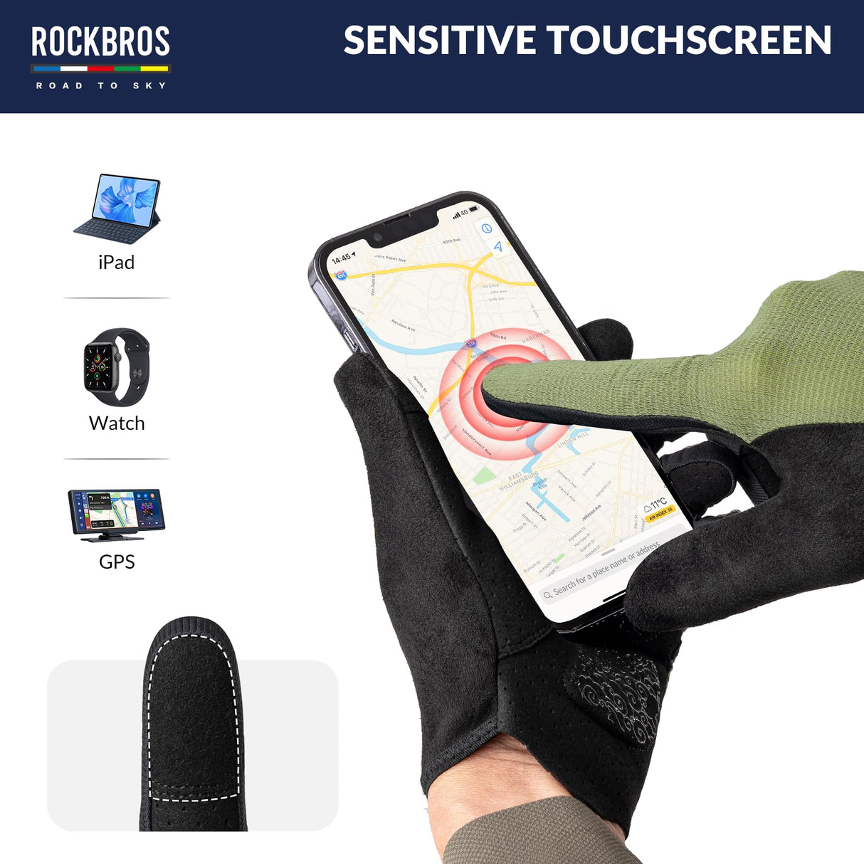 Road To Sky Fahrrad Handschuhe Frühling Sommer