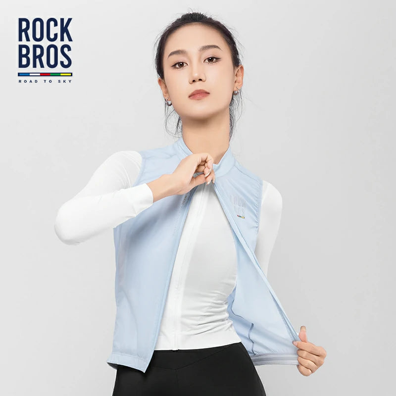 ROCKBROS Damen Ultra‑Leichtweste – Road to Sky Edition