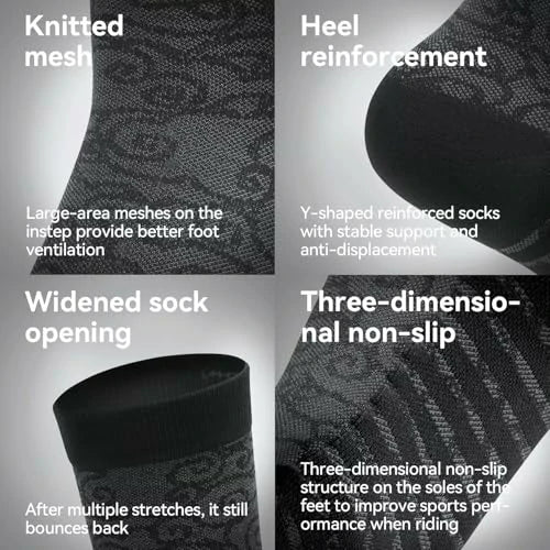 ROAD TO SKY Fahrradsocken – Schnelltrocknend, atmungsaktiv, Unisex