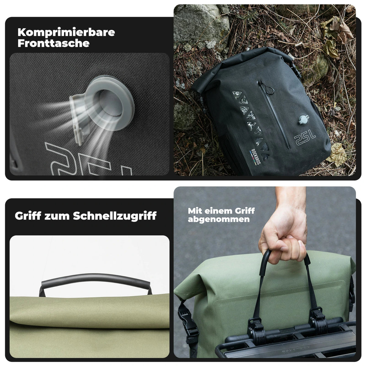fahrradtasche gepäck Road to Sky Gepäckträgertasche Wasserdicht Fahrradtasche für Gepäckträ – ROCKBROS-DE