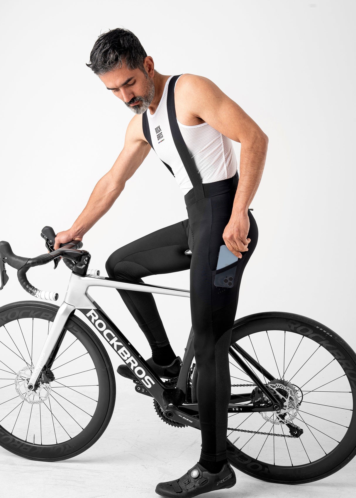 Road-to-Sky Herren-Radlerhose mit Trägern