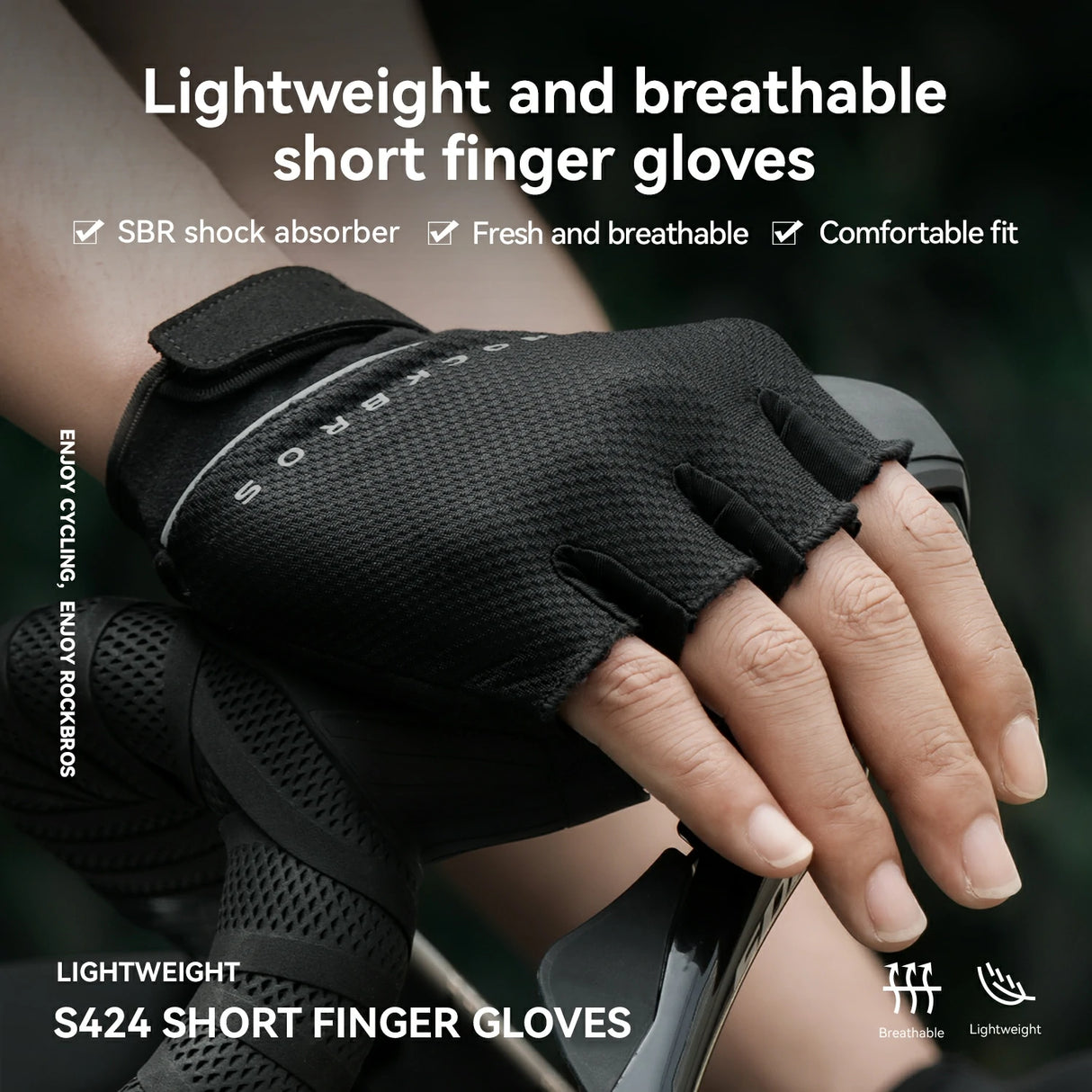 S424 Halbfinger Radhandschuhe