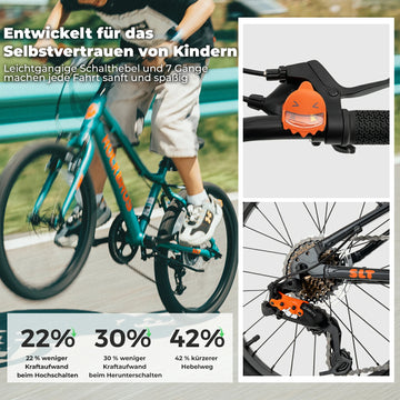 20 zoll fahrrad mountainbike SLT 20 Zoll MTB für Kinder – ROCKBROS-DE