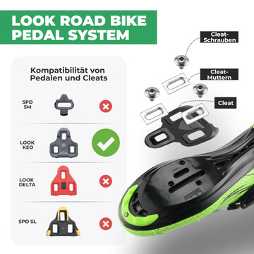 look keo pedale montieren SPD Fahrradpedale 146g Leichtgewicht LOOK KEO Kompatibel – ROCKBROS-DE
