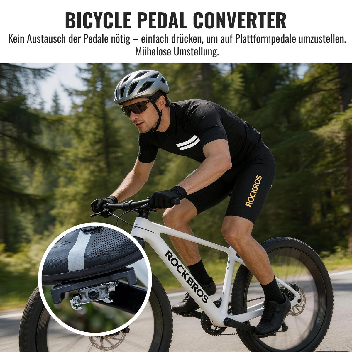 rennrad adapter SPD Pedaladapter Kompatibel mit Shimano M520/M540/M8000/M9000 – ROCKBROS-DE