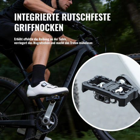 ROCKBROS SPD‑Pedaladapter – Kompatibel mit Shimano M‑Serie, rutschfeste Plattform