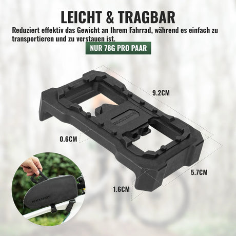 ROCKBROS SPD‑Pedaladapter – Kompatibel mit Shimano M‑Serie, rutschfeste Plattform