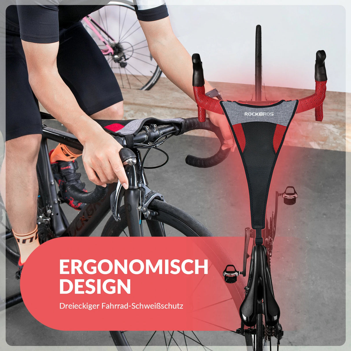 Schweißfänger für Rollentrainer – Saugstark, atmungsaktiv & schnell trocknend