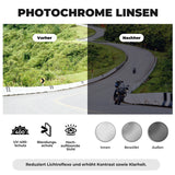 Photochromatische Fahrradbrille – UV400 mit TR90‑Rahmen
