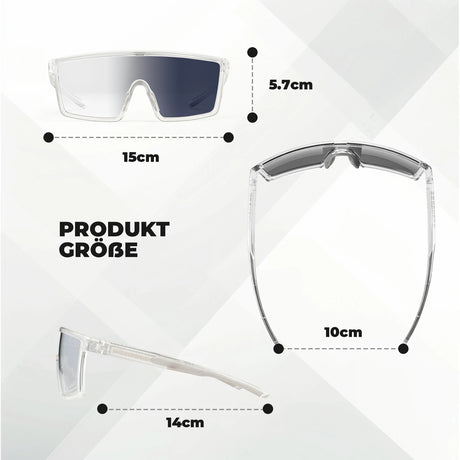 Photochromatische Fahrradbrille – UV400 mit TR90‑Rahmen