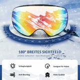 Skibrille für Brillenträger – UV-Schutz, Helmkompatibel & Anti-Fog