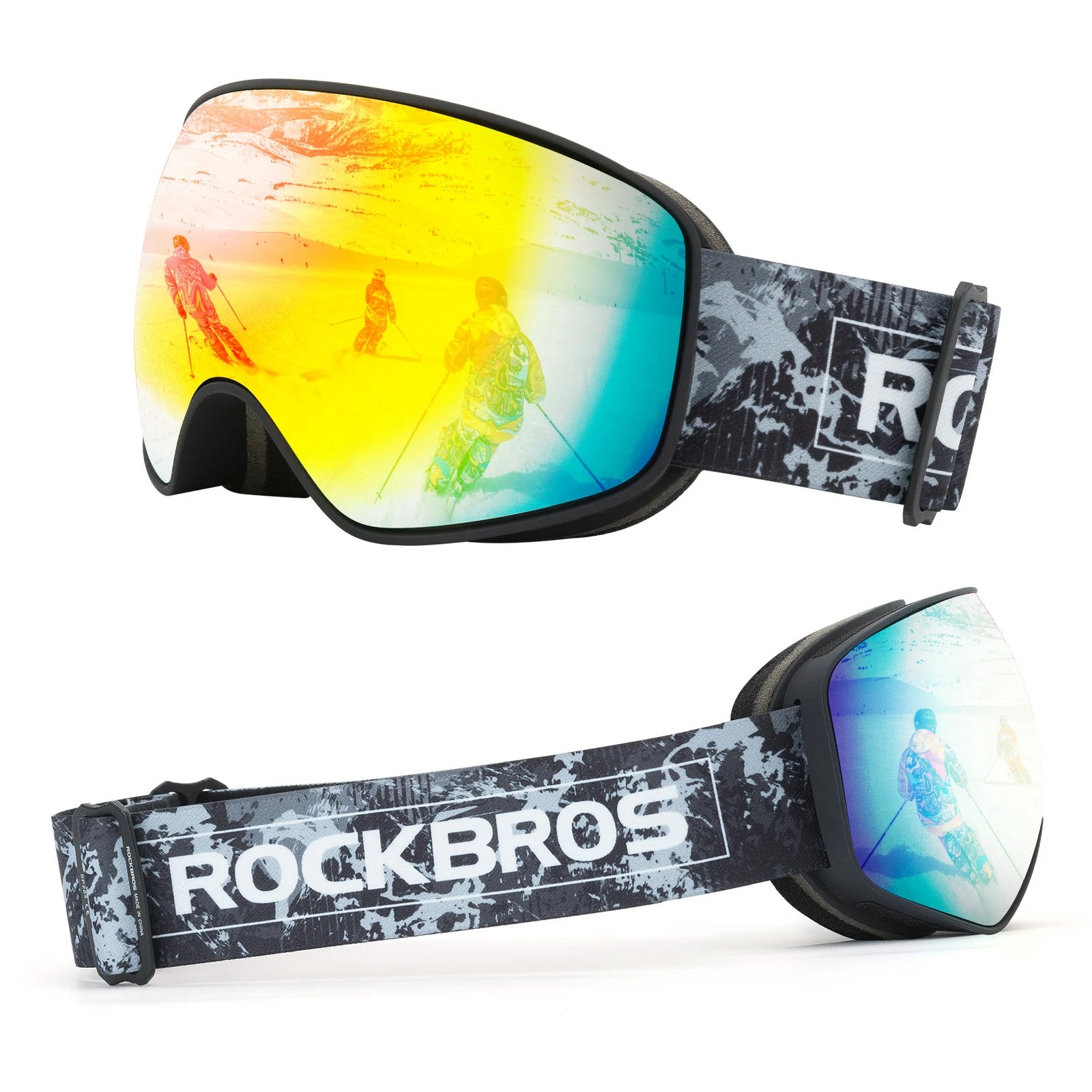 goggles brille Ski Goggles Snowboard Goggles for Glasses Wearers UV Protection Goggles  Helmet Compatible Anti-Fog Goggles Sports Goggles for Skiing Adult Child  Wind