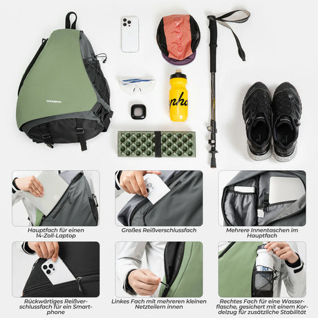 Sling Bag Groß – Crossbody‑Tasche mit Magnetverschluss