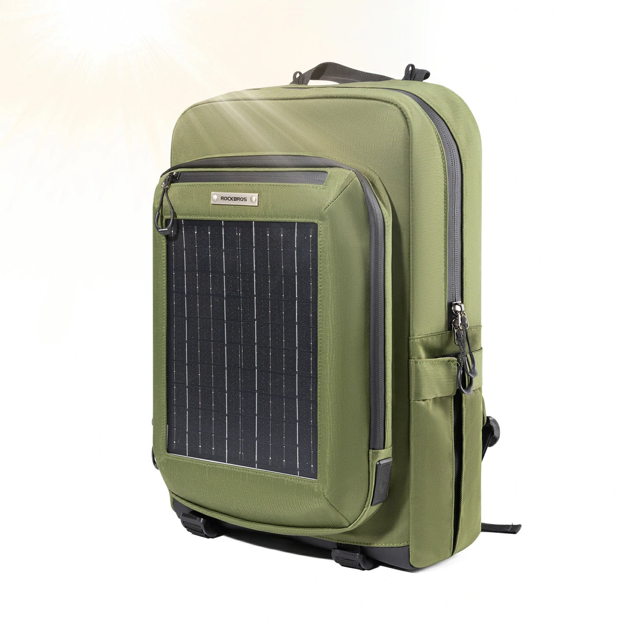 Solarrucksack Solar Rucksack 20L mit Flexiblem Abnehmbarem 10V 14W - ROCKBROS-EU