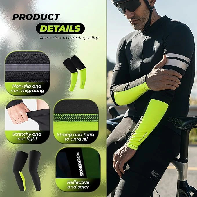 Sport-Armlinge & Beinlinge Winter – 1 Set (Armwärmer & Beinwärmer)