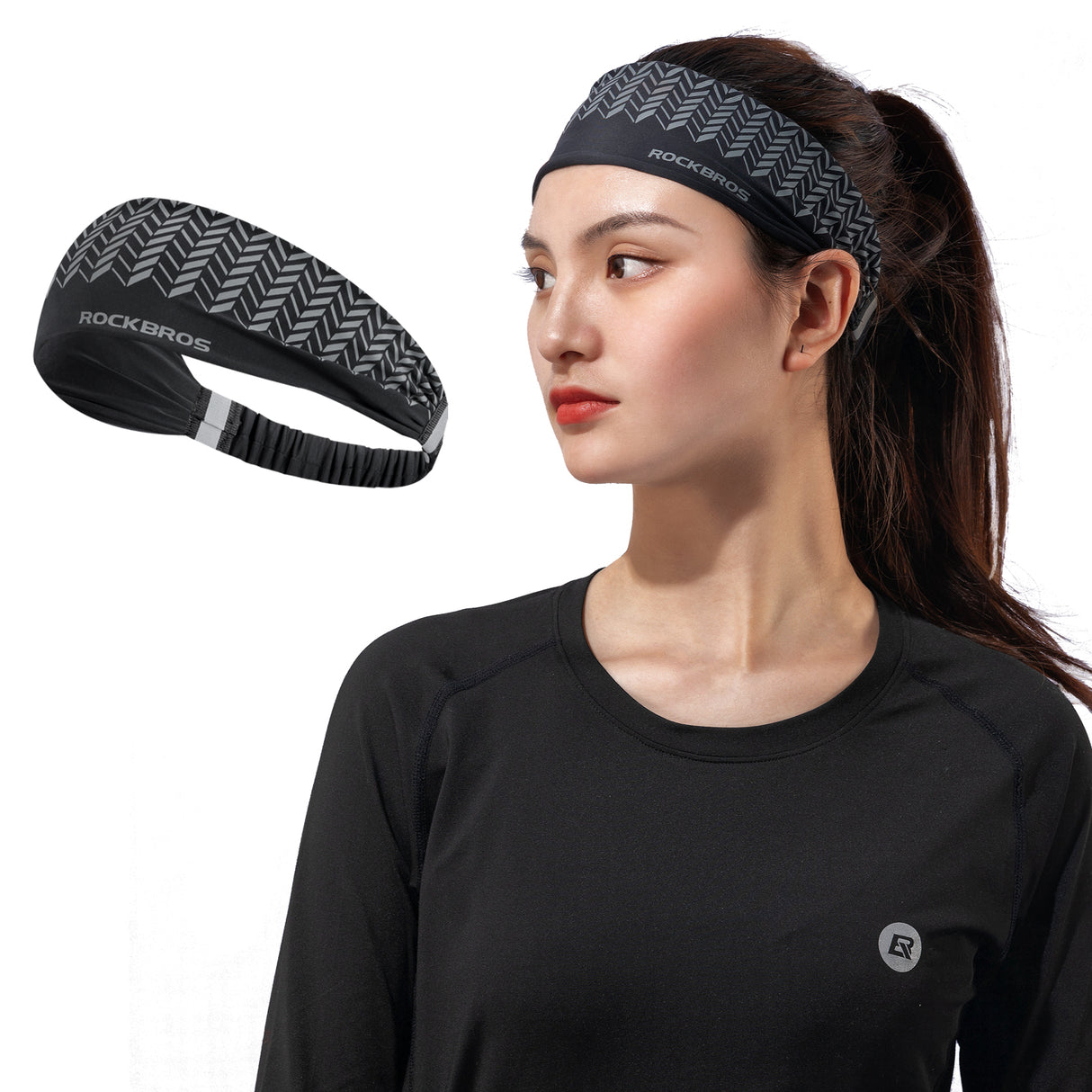 Sport Stirnbänder Wicking Schweißband Stirn Elastisch rutschfest Haarband - ROCKBROS-EU