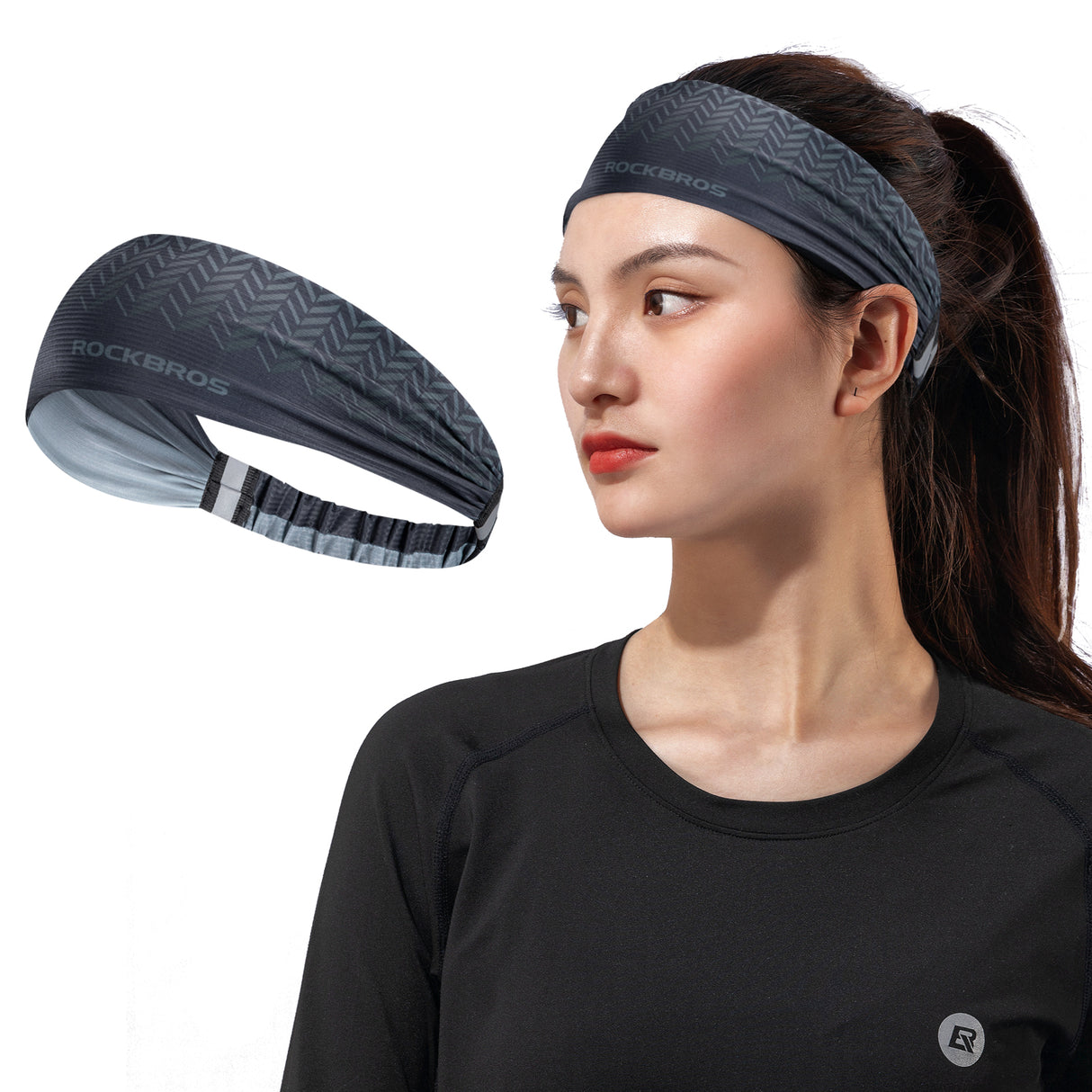 Sport Stirnbänder Wicking Schweißband Stirn Elastisch rutschfest Haarband - ROCKBROS-EU