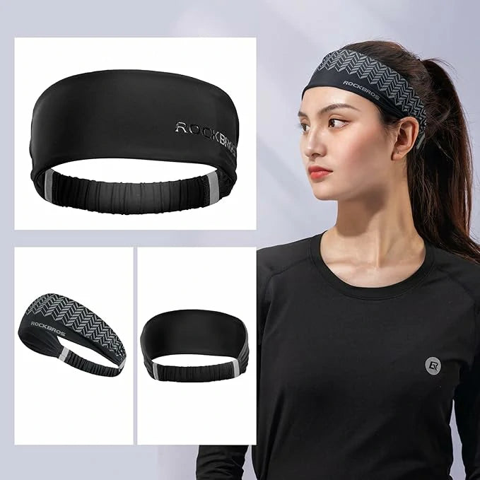 Sport Stirnbänder Wicking Schweißband Stirn Elastisch rutschfest Haarband - ROCKBROS-EU
