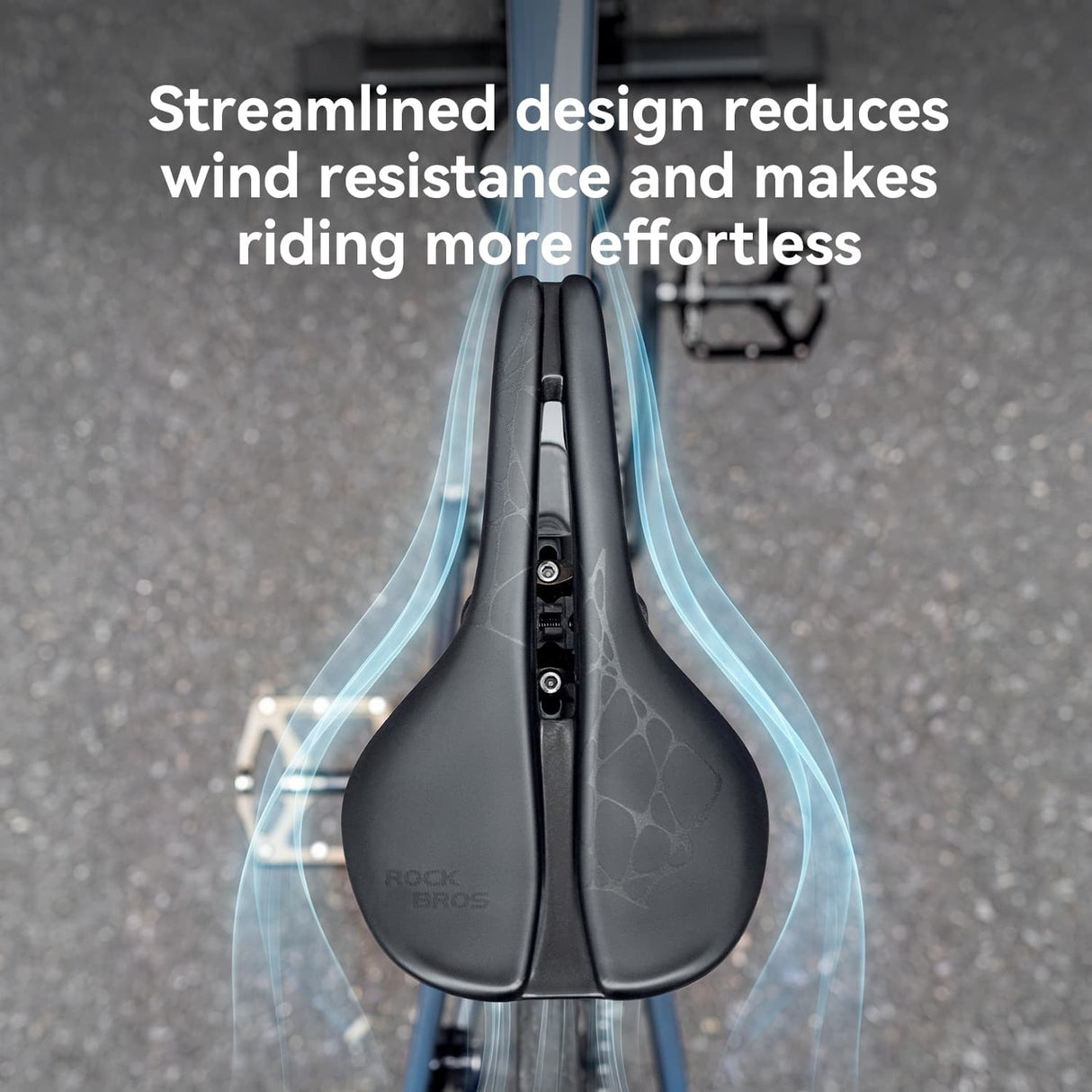 ROCKBROS Sport-Fahrradsattel mit ergonomischem Design und Cr-Mo-Gestell