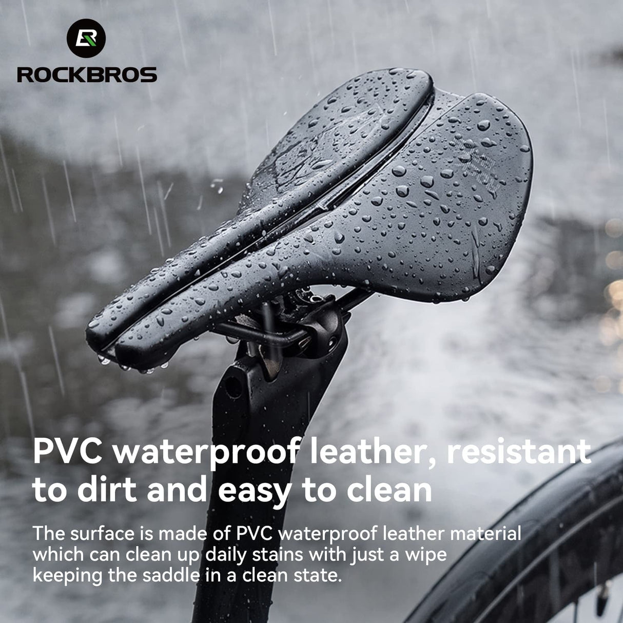 ROCKBROS Sport-Fahrradsattel mit ergonomischem Design und Cr-Mo-Gestell