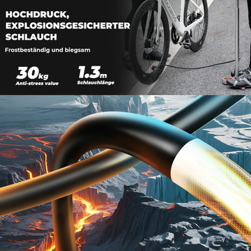 Stand Fahrradpumpe 240PSI mit Manometer – ROCKBROS-DE