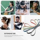 Stirnband Sport Schweißband Haarband 6 Stück – 50-76 cm