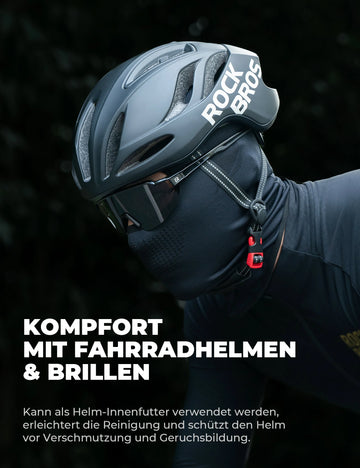 Sturmhaube Balaclava, Atmungsaktive Skimaske Schwarz-Grau – ROCKBROS-DE