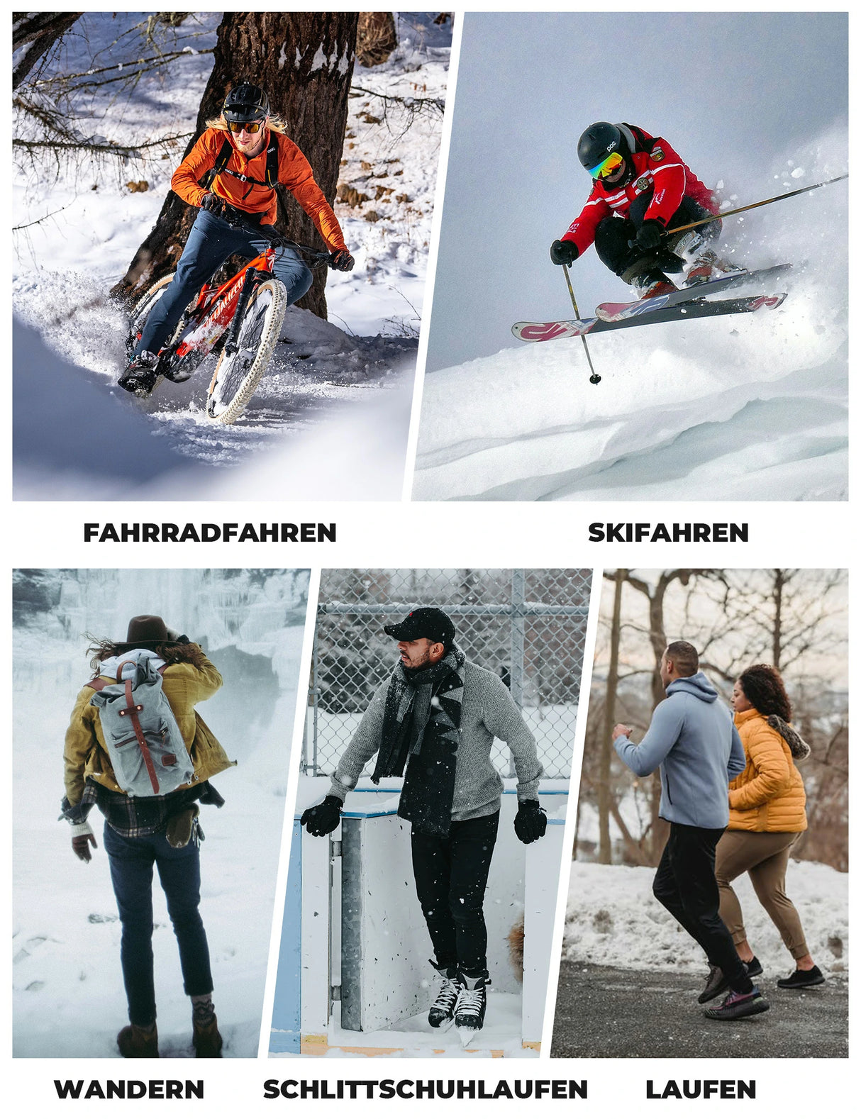 Sturmhaube Balaclava – Atmungsaktive Skimaske in Schwarz‑Grau