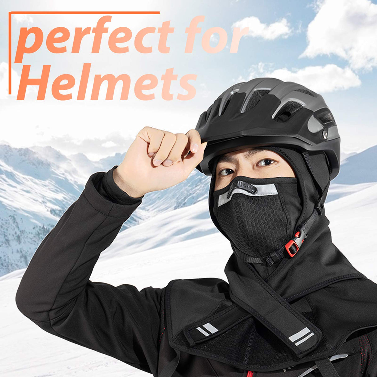 Sturmhaube Winter Warm Balaclava Winddicht Reflektierend Halswärmer