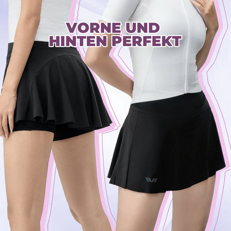 TVI Damen 2 in 1 Fahrradrock Kurze Gepolstert Radlerhose mit Tasche - ROCKBROS-EU