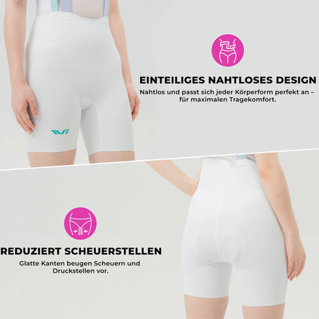 Entdecke die TRULY VITALITY Damen Bib-Shorts: Deine Lösung für ultimativen Komfort und Performance auf dem Rad.