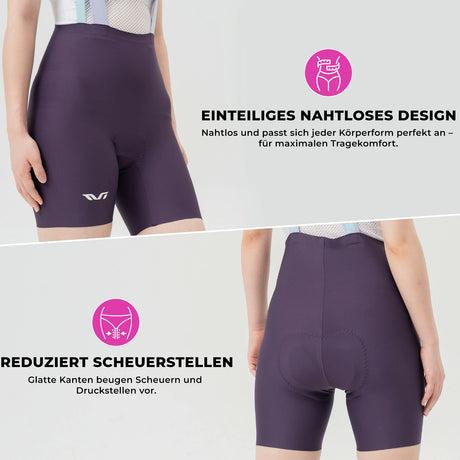 Entdecke die TRULY VITALITY Damen Bib-Shorts: Deine Lösung für ultimativen Komfort und Performance auf dem Rad.