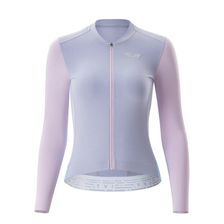 TVI Damen Langarm‑Radtrikot – Mit 3 Rückentaschen & Reflexstreifen, atmungsaktiv & dehnbar