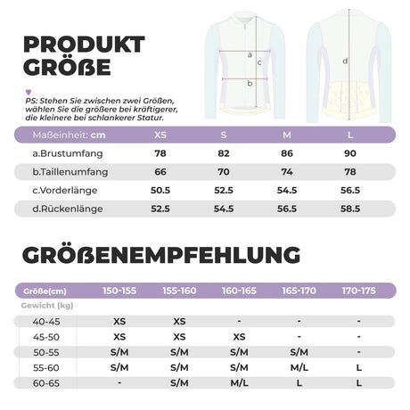 TVI Damen Langarm‑Radtrikot – Mit 3 Rückentaschen & Reflexstreifen, atmungsaktiv & dehnbar