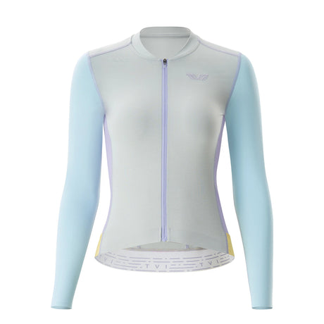 TVI Damen Langarm‑Radtrikot – Mit 3 Rückentaschen & Reflexstreifen, atmungsaktiv & dehnbar