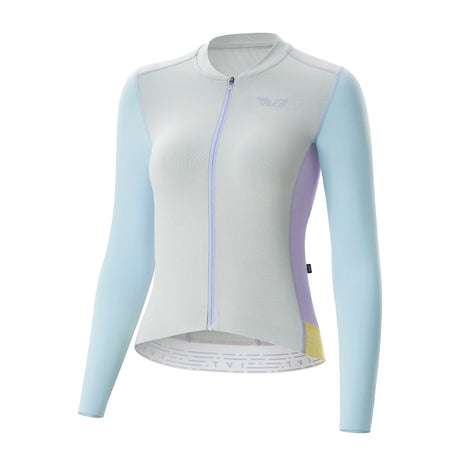 TVI Damen Langarm‑Radtrikot – Mit 3 Rückentaschen & Reflexstreifen, atmungsaktiv & dehnbar