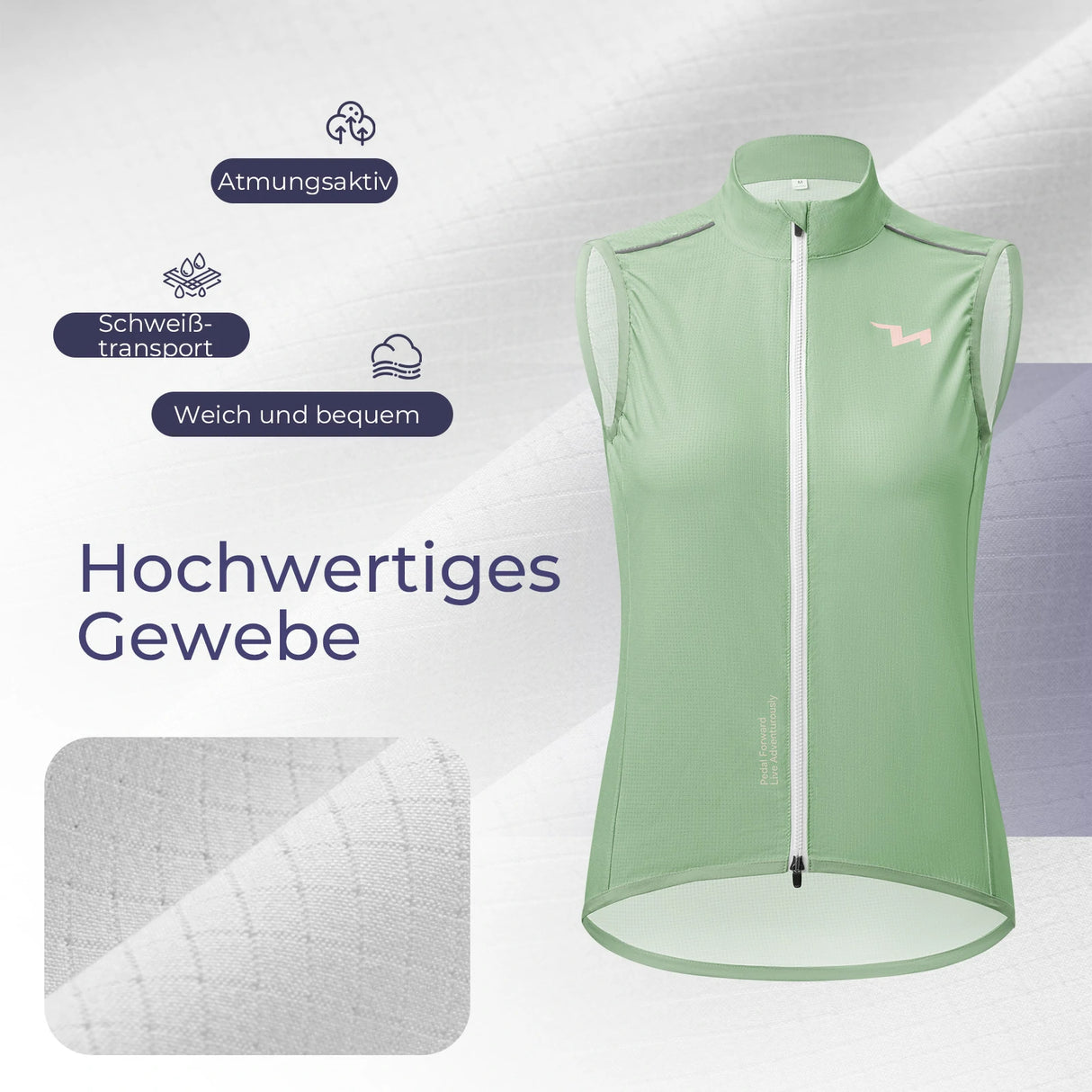 TVI Damen Winddichte Weste – Leicht & Atmungsaktiv