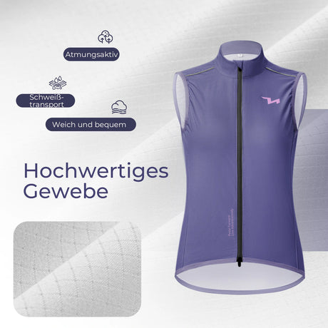 TVI Damen Winddichte Weste – Leicht & Atmungsaktiv