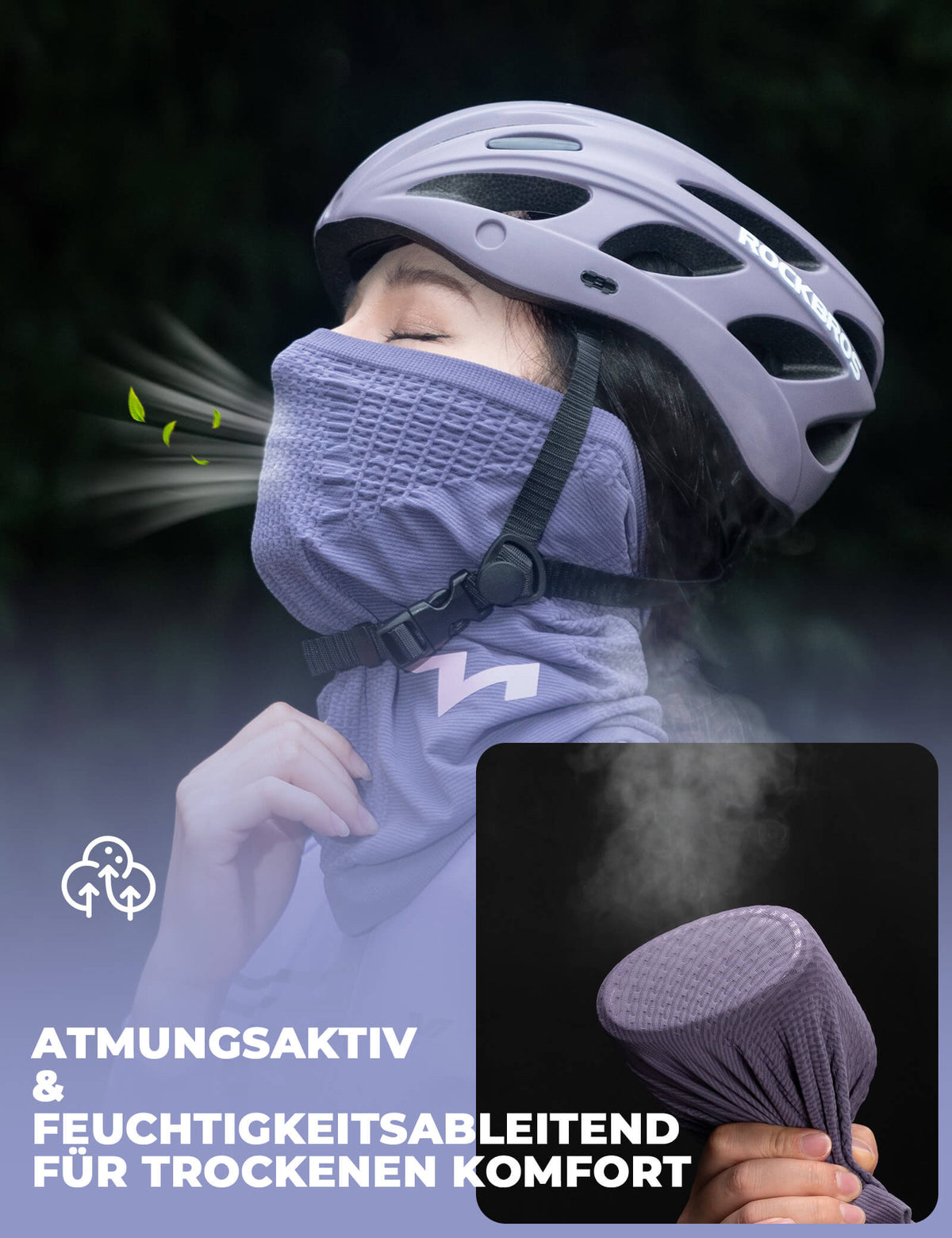 mütze für fahrradhelm damen TVI Damen Winter Halbe Sturmhaube Warme Ski Mask Halstuch Winddichte A –  ROCKBROS-DE