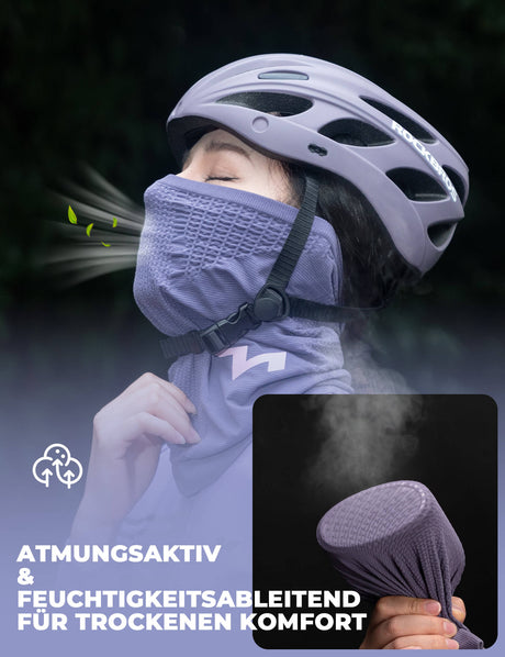 TVI Damen Winter Halbe Sturmhaube – Warme Ski-Maske & Winddichtes Halstuch